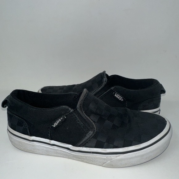 Vans Other - Vans Classic Black Checkerboard Slip Ons Kids Size 1